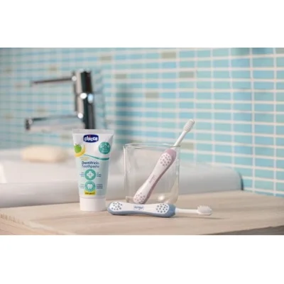 Chicco Diş Fırçası, 6-36 Ay, Mavi