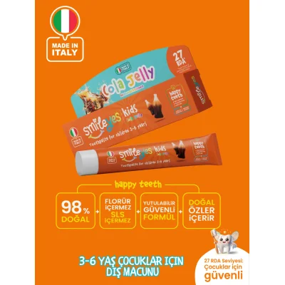 Smileyes Kids Diş Macunu 3-6 Yaş 50 ml Cola Jelly