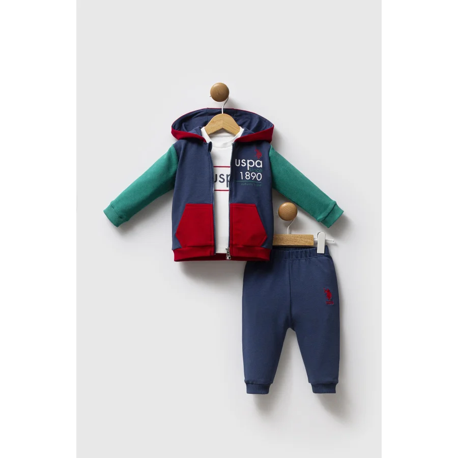 U.S. Polo Assn 3'lü Takım USB2574 İndigo Yeşil