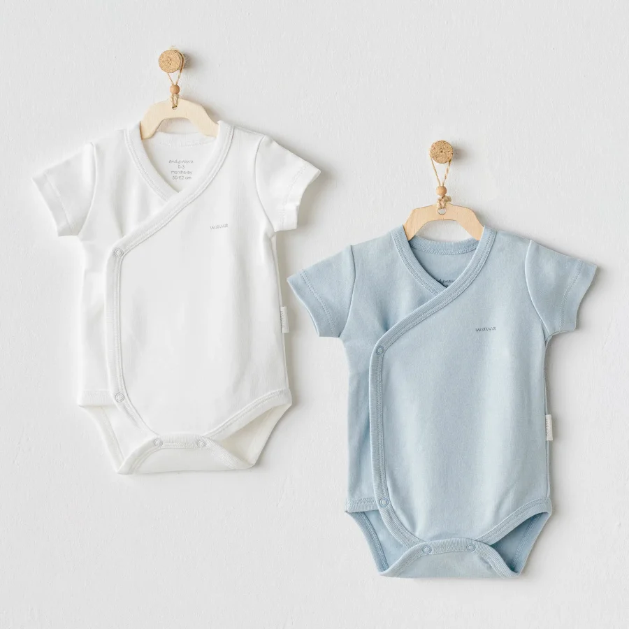 Andywawa Cuddly Bunny Bear Zıbın Badi, 2'li, Ekru, Mavi