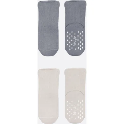 Bistyle Havlu Soket Kaymaz Basic Boy, 2'li, Gri