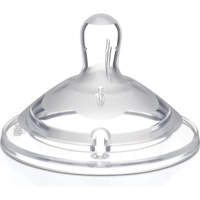 Chicco Natural Feeling Biberon Emziği, 6+ Ay, Hızlı Akış, 2'li