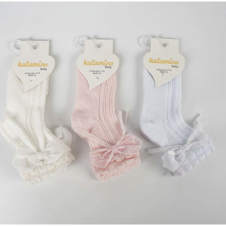 Katamino Aylina Aks File Bebek Soket Çorap, Asorti
