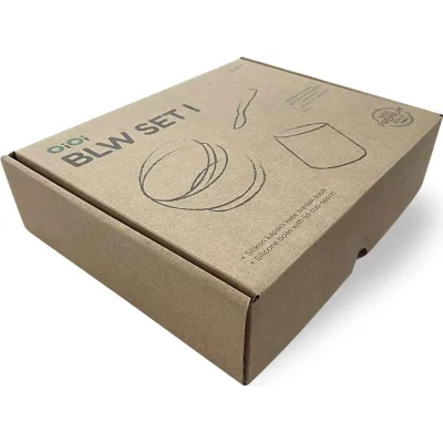 OiOi Blw I 3lü Silikon Beslenme Seti, Velvet Rose