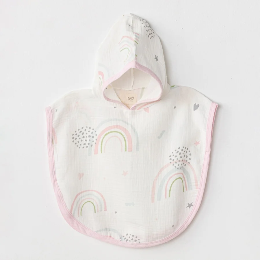 Andywawa Müslin Have A Nice Day Bebek Panço Pink, Beyaz