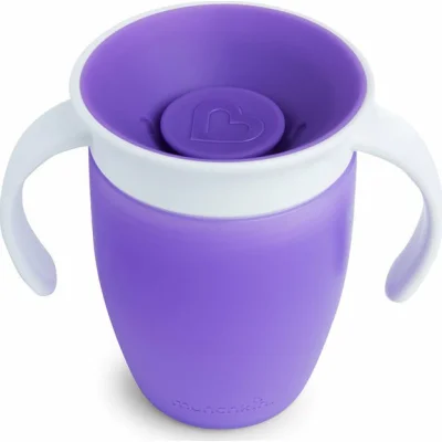 Munchkin Mucize 360° Alıştırma Bardağı 6 Ay+ 207 ml Mor