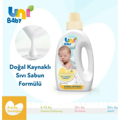 Uni Baby Yenidoğan Sıvı Çamaşır Sabunu, 1500 ml