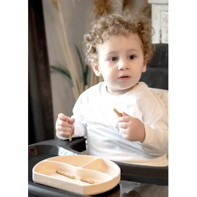 BabyJem Silikon Tabak, Ekru