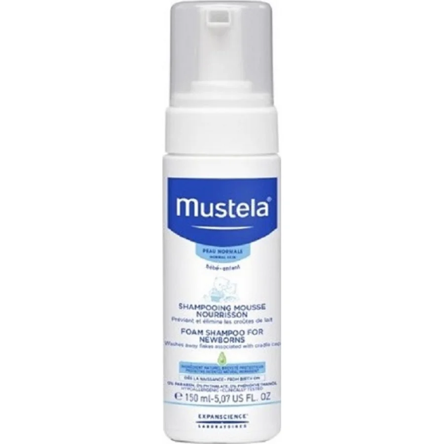 Mustela Konak Önleyici Yenidoğan Köpük Şampuanı, 150 ml