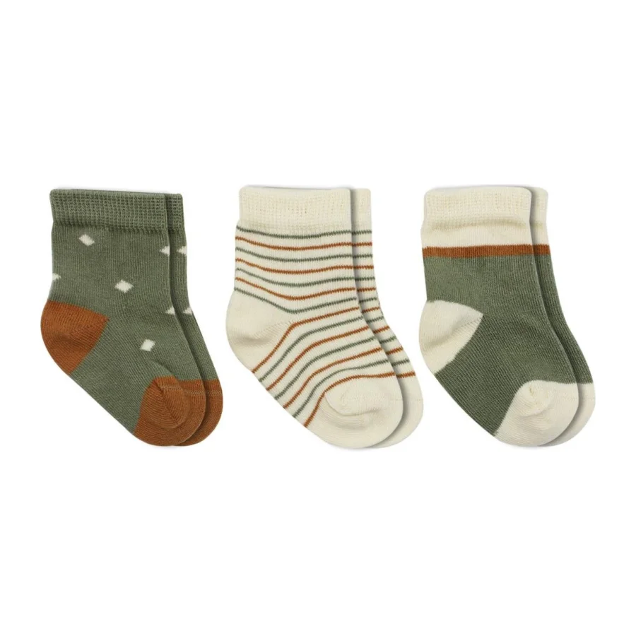 Bistyle Penye Kız Soket Çorap, 3'lü, Nil