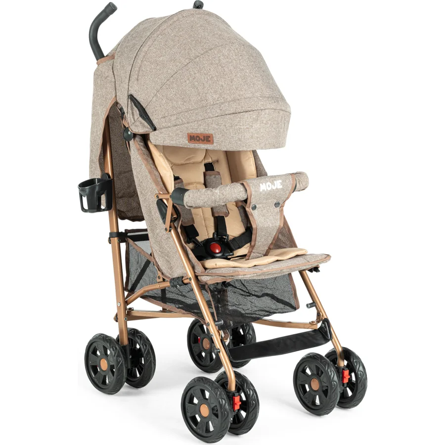 Moje Strong Baston Bebek Arabası Gold Kahve