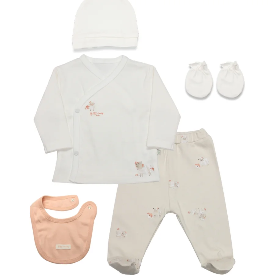 Bistyle Hastane Çıkışı Fluffy And Lovely, 5'li, Bej