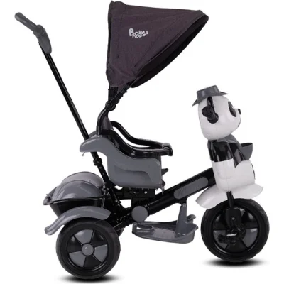 Babyhope 127A Little Panda 3 Tekerli Kontrollü Bisiklet (Pedli) Gri
