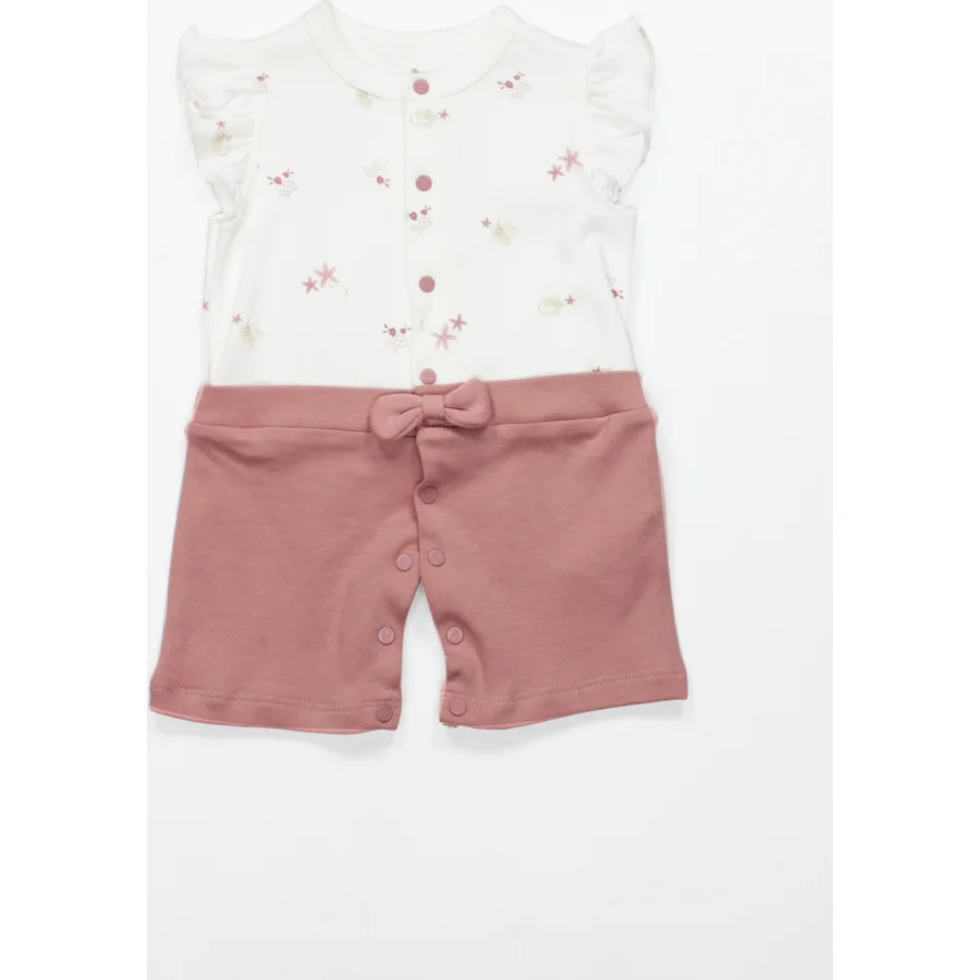 Bistyle Tulum Şort Müslin Starfish Wishes Pembe