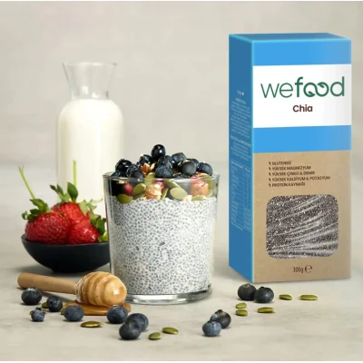Wefood Siyah Chia, Glutensiz, 300 g