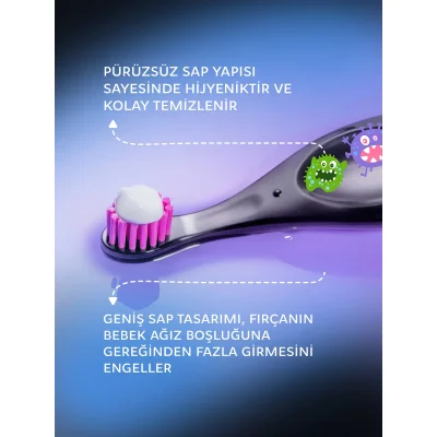 R.O.C.S. Baby Neon Ekstra Soft Diş Fırçası, 0-3 Yaş