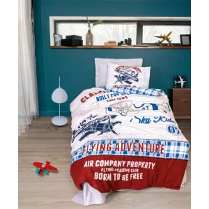 Cotton Box Junior Nevresim Takımı Tek Kişilik Flying, Gri