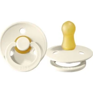 Bibs Colour Kauçuk Emzik, 0-6 Ay, Ivory