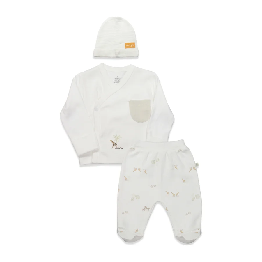 Bistyle Safari Forewer Zıbın Takım, 3'lü, Yeşil