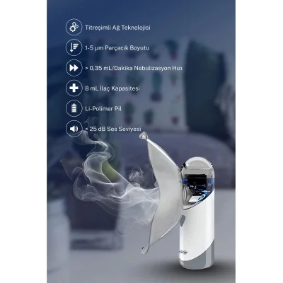 Direct Nexus Taşınabilir Mesh Hava Makinesi Nebulizatör