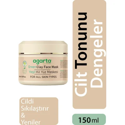 Agarta Yeşil Kil Yüz Maskesi 150 ml
