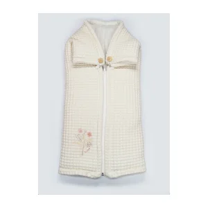 Bistyle Fermuarlı Natural Life Pike Battaniye Girl, Ekru