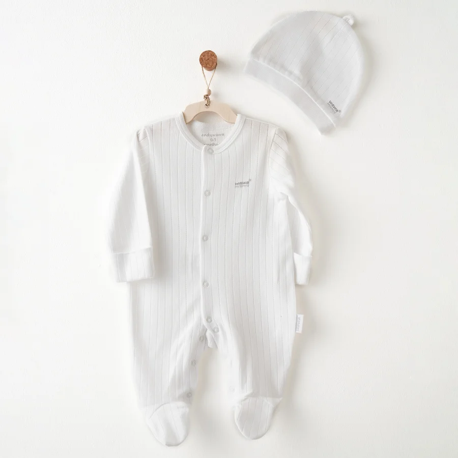 Andywawa Hello Elephant Tulum Takım, Beyaz