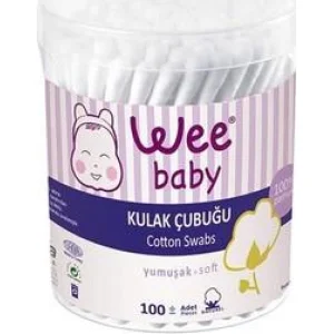Wee Baby Kulak Temizleme Çubuğu, 100 Adet