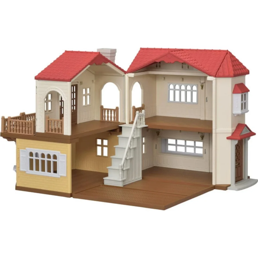 Sylvanian Families Kırmızı Çatılı Işıklı Şehir Evi