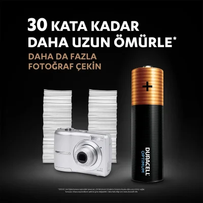 Duracell Optimum Kalem Pil, AA, 4'lü