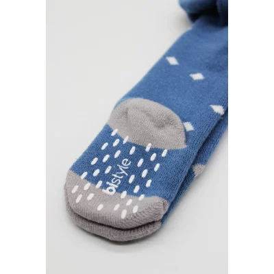 Bistyle Puan Kaymaz Havlu Külotlu Çorap, İndigo