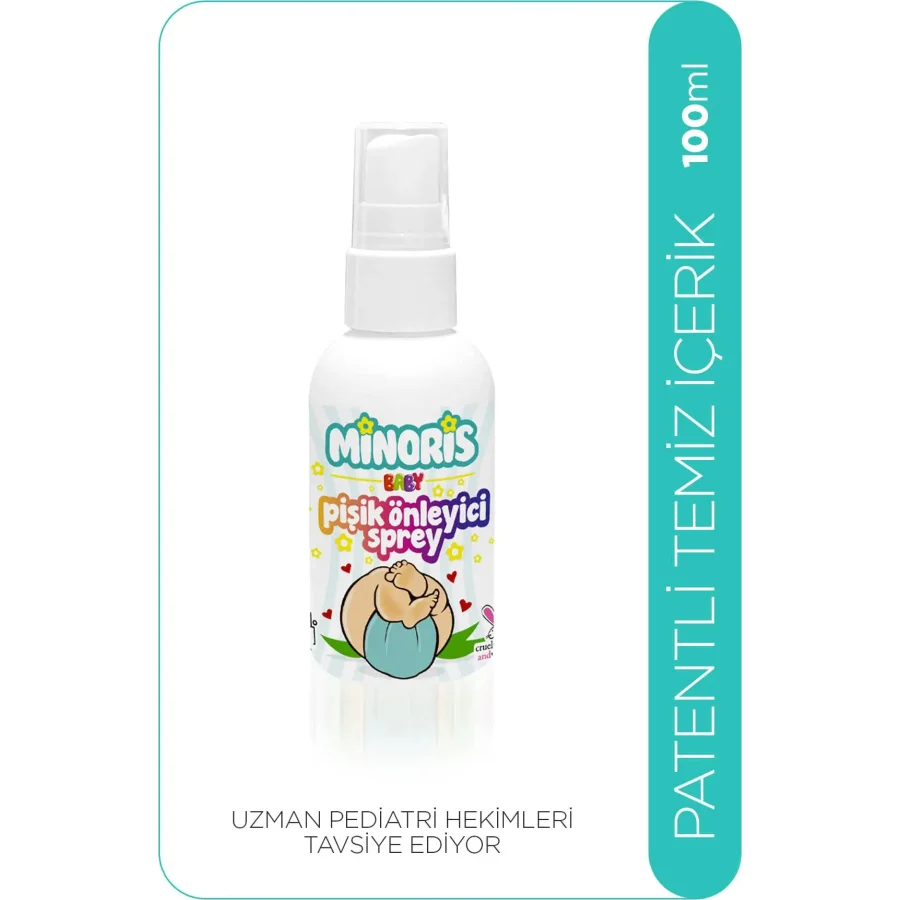 Minoris Baby Organik Pişik Önleyici Sprey, 100 ml