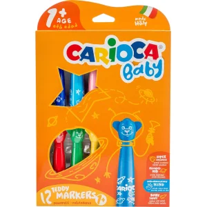 Carioca Teddy Jumbo Bebek Süper Yıkanabilir Keçeli Boya Kalemi, 12'li