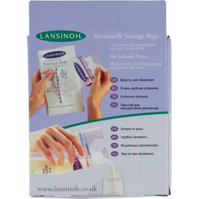 Lansinoh Anne Sütü Saklama Poşeti, 25 Adet