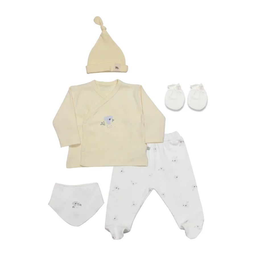 Bistyle Hastane Çıkışı Little Koala, 5 Parça, Gri, Bej