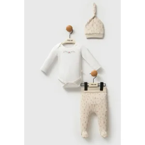 Moi Noi Kokina Şapka Body Pantolon MNB5334 Bej