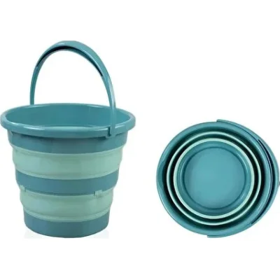 BabyJem Katlanır Banyo Küvet Seti, 3'lü, Turkuaz