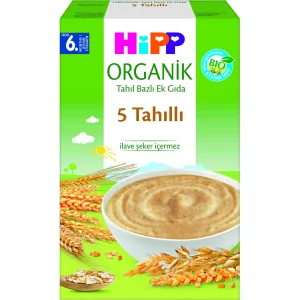 Hipp Organik 5 Tahıllı Tahıl Bazlı Kaşık Maması, 200 g