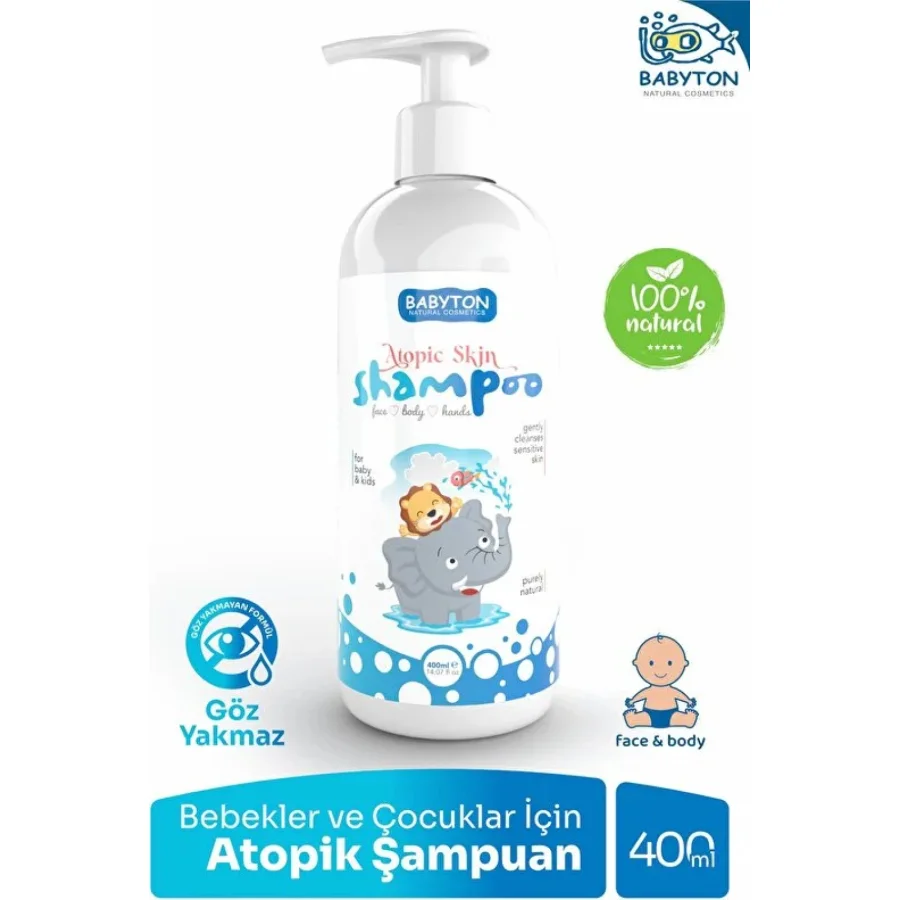 Babyton Bebekler ve Çocuklar İçin Atopik Şampuan 400 ml