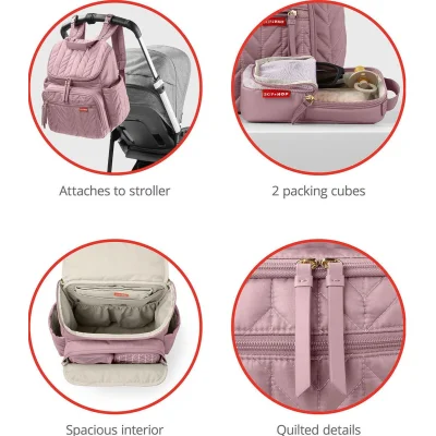 Skip Hop Forma Sırt Çantası, 17x30x38 cm, Pembe