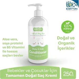Babyton Bebek ve Çocuklar İçin Doğal Saç Kremi, 250 ml