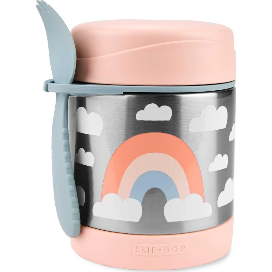 Skip Hop Zoo Paslanmaz Çelik Termos, 325 ml, Gökkuşağı