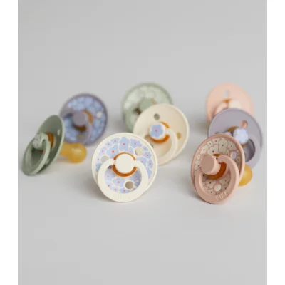 Bibs Studio Colour Jasmine Field Kauçuk Emzik 0-6 Ay Fossil, Gri