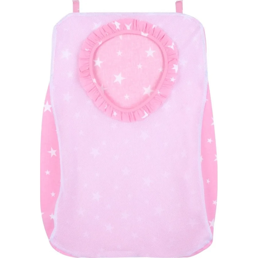 Sevi Bebe Kirli Çamaşır Torbası, Pembe, Yıldız