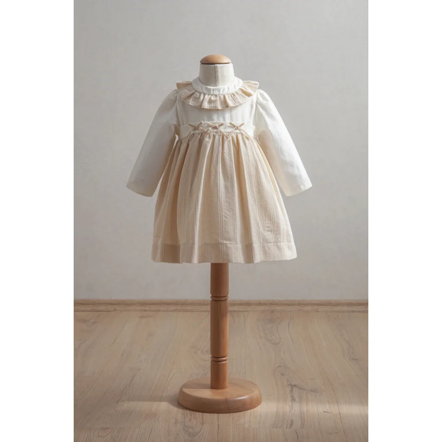 Tongs Baby Bebek Elbise 3914 Açık, Sarı