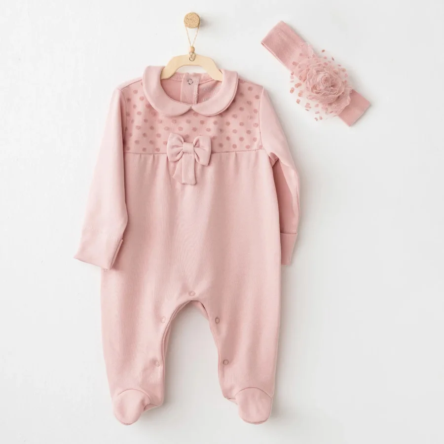 Andywawa Little Leopard Tulum Takım, Pembe