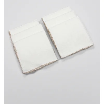 Bistyle Organik Havlu Mendil, 28x28, 6'lı, Ekru