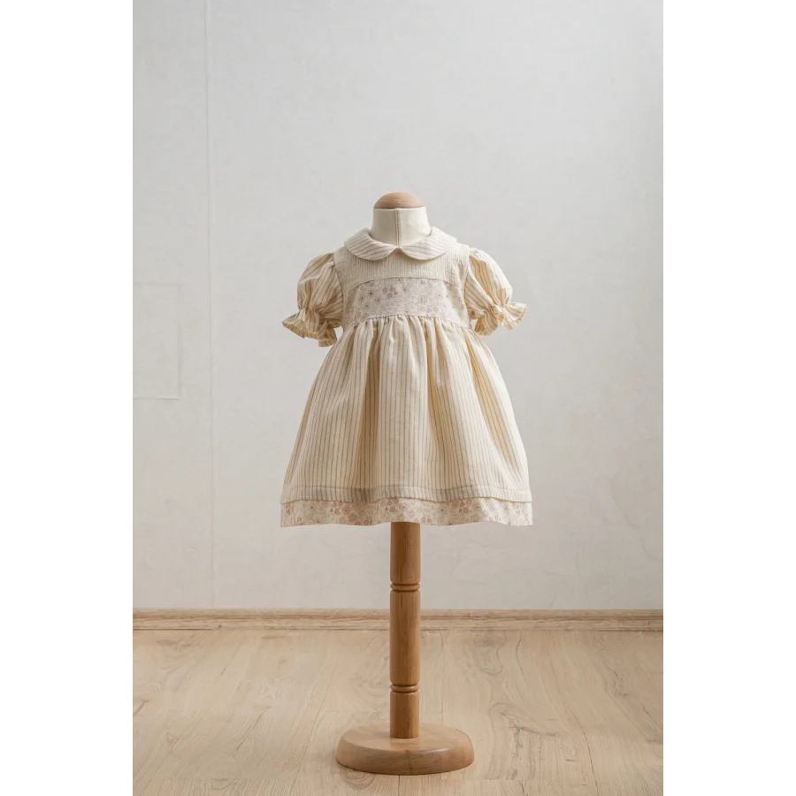 Tongs Baby Bebek Elbise, Bej