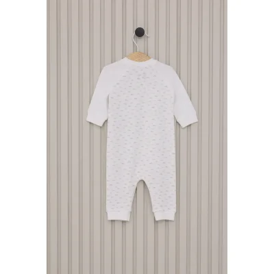 U.S.Polo Erkek Bebek Uzun Kol Patiksiz Tulum, Krem