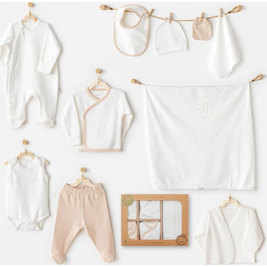 Andywawa Organic Line Hastane Çıkışı, 10'lu, Ekru